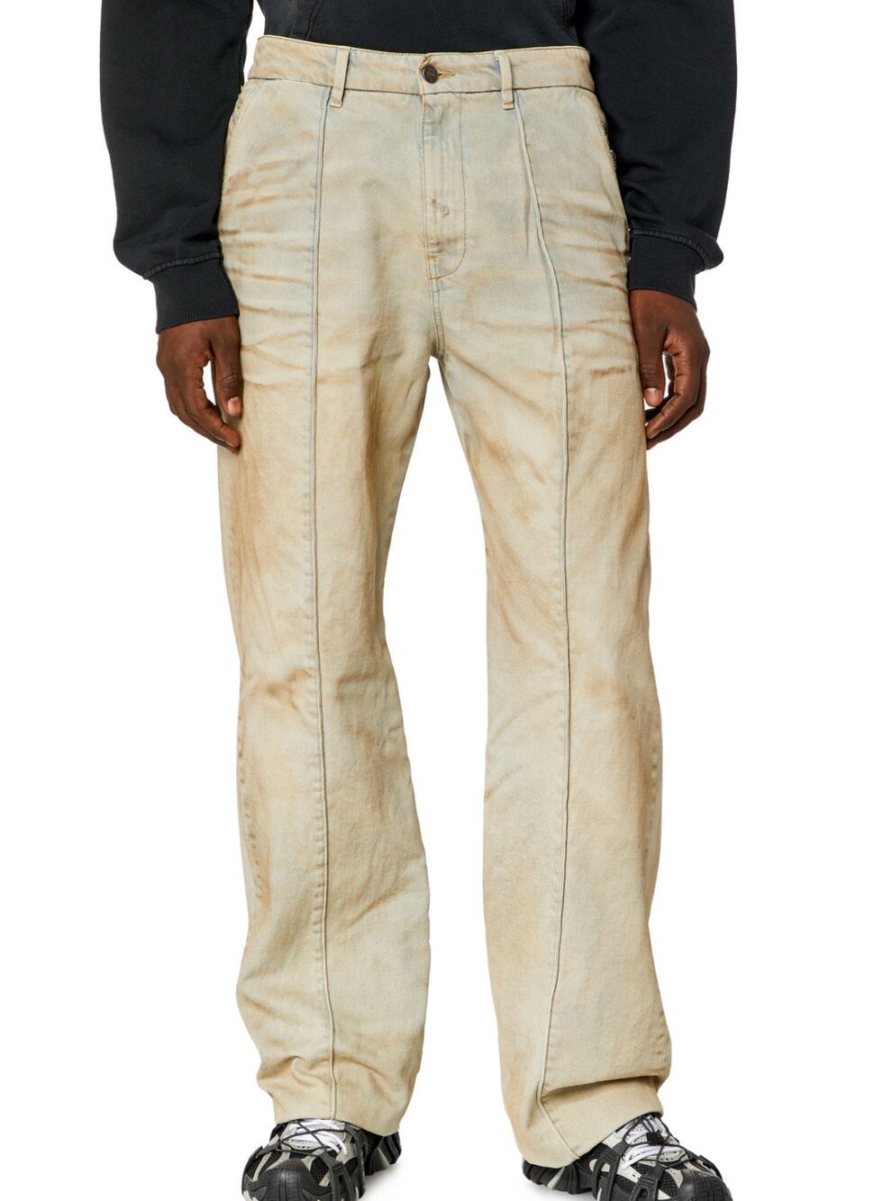 Diesel D-Chino-Work Relaxed Jeans 0jgas Men size 29 Dusty Blue Straight leg